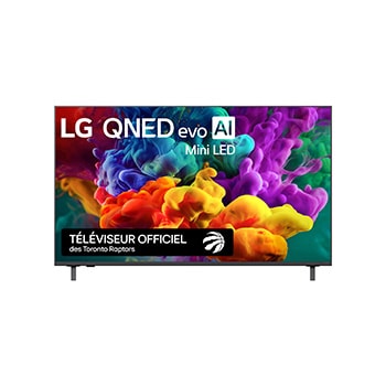 Vue avant de 75 inch LG QNED evo AI QNED84 Mini LED 4K Smart TV 2026 75QNED84BAA